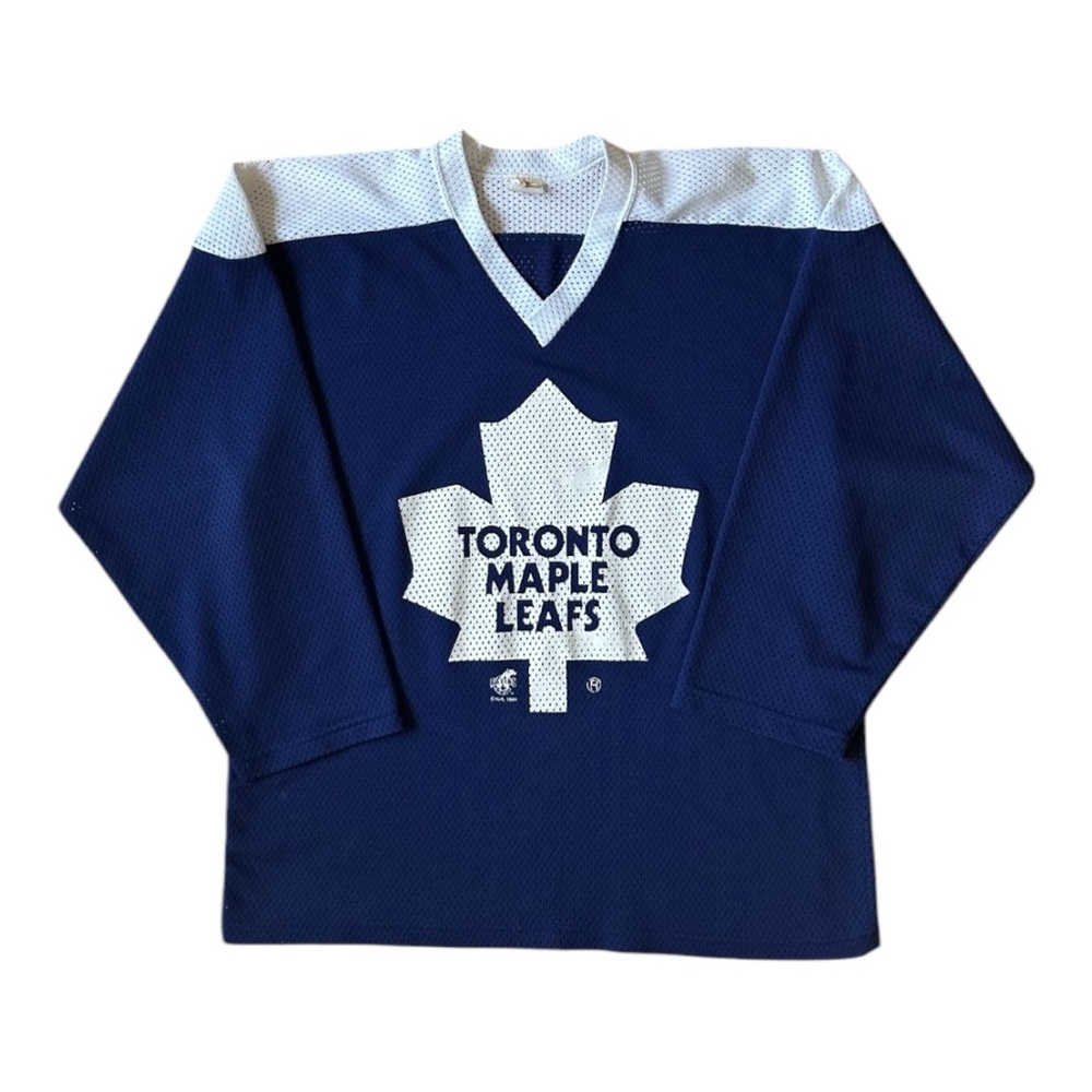 Vintage Toronto Maple Leafs NHL Hockey Jersey 90s Ravens Athletic Size Youth L